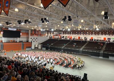 Marching band drumline