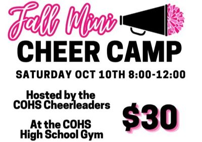 COHS Fall Mini Cheer Camp image - click to enlarge