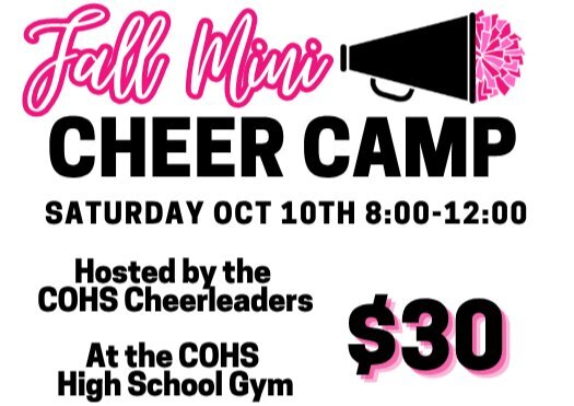 COHS Fall Mini Cheer Clinic image