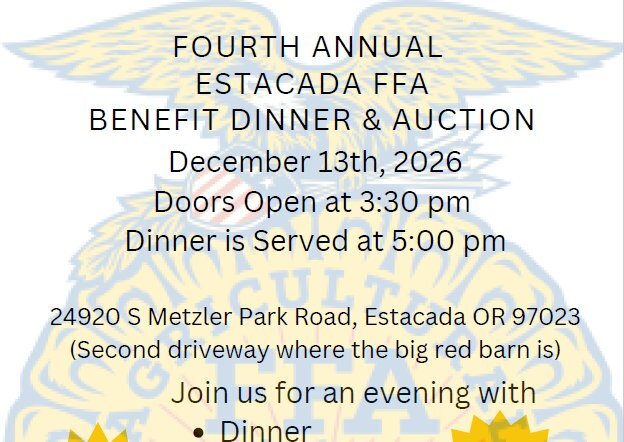 Estacada FFA Benefit Dinner And Auction image