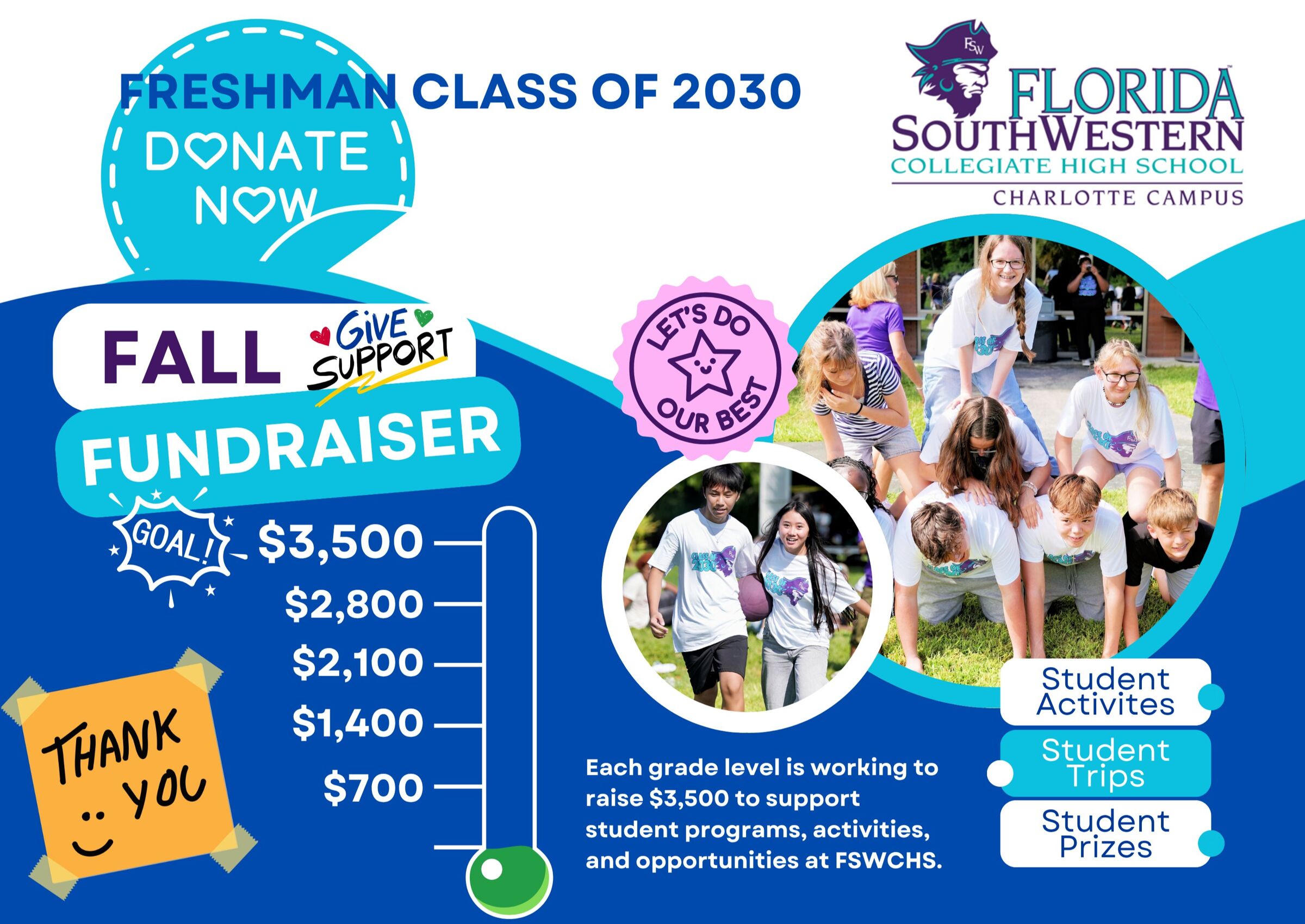 2026 FSWC Charlotte Freshman Fall Fundraiser image