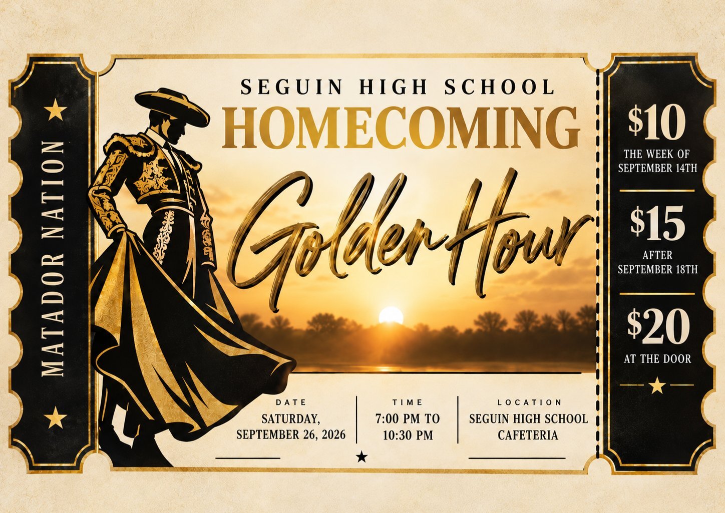 Seguin High School Homecoming - Golden Hour image