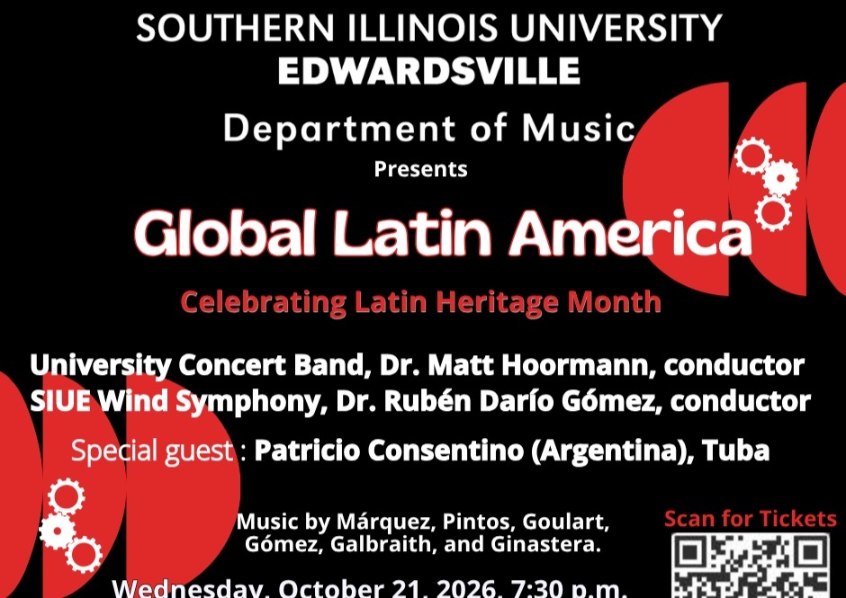 SIUE Bands present: GLOBAL LATIN AMERICA, with guest soloist Patricio Consentino (Tuba) image
