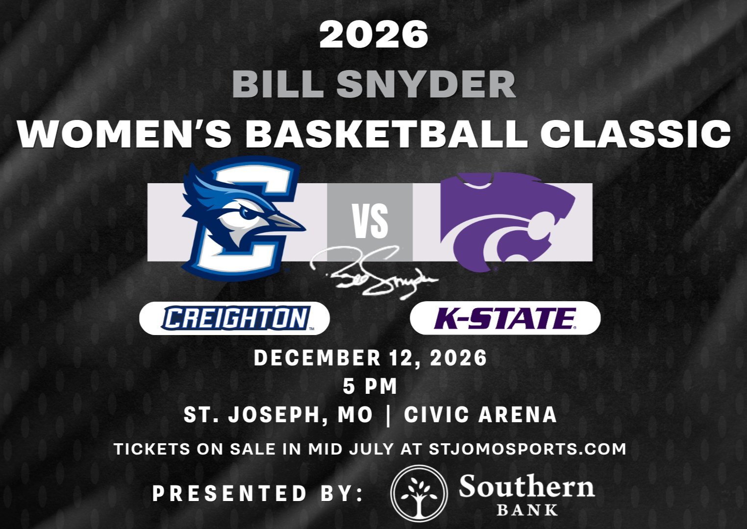 2026 Bill Snyder WBB Classic - Kansas State vs. Creighton presented by Southern Bank image
