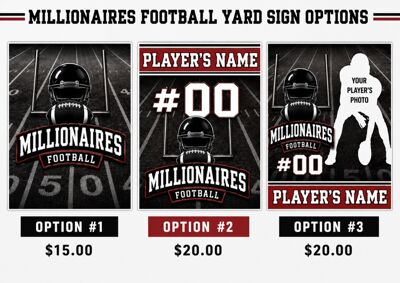 Millionaire Yard Signs Fundraiser — Order by September 8